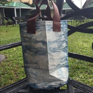 Handmade canvas lunch tote
